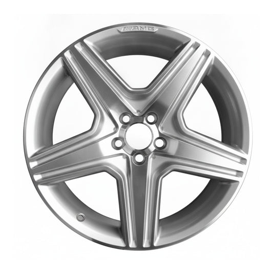 Mercedes ML63 AMG ML350 ML550 2010 98113 aluminum OEM rim 21 x 9 CNC Silver FRON