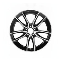 Mercedes C43 AMG 2018 - 2023 85698 aluminum OEM rim 19 x 7.5 CNC Black FRONT photo 1