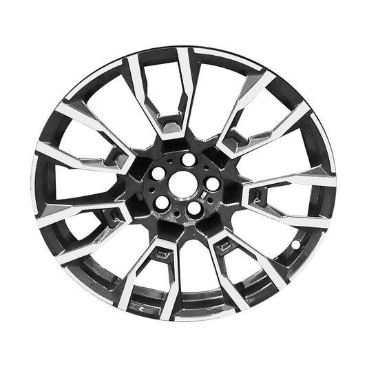 21" x 9.5" BMW X6 2024 2025 Front Factory OEM Wheel Rim Machined Charcoal 86981