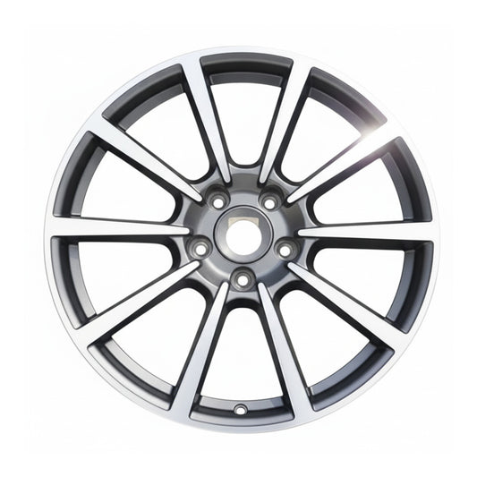 Porsche 911 2012 67426 aluminum OEM wheel rim 20 x 11 CNC Charcoal Rear