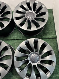 Set 21x9.5 Tesla Model Y Uberturbine 2020-2025 OEM Wheel Rim Non-Staggered Satin photo 4