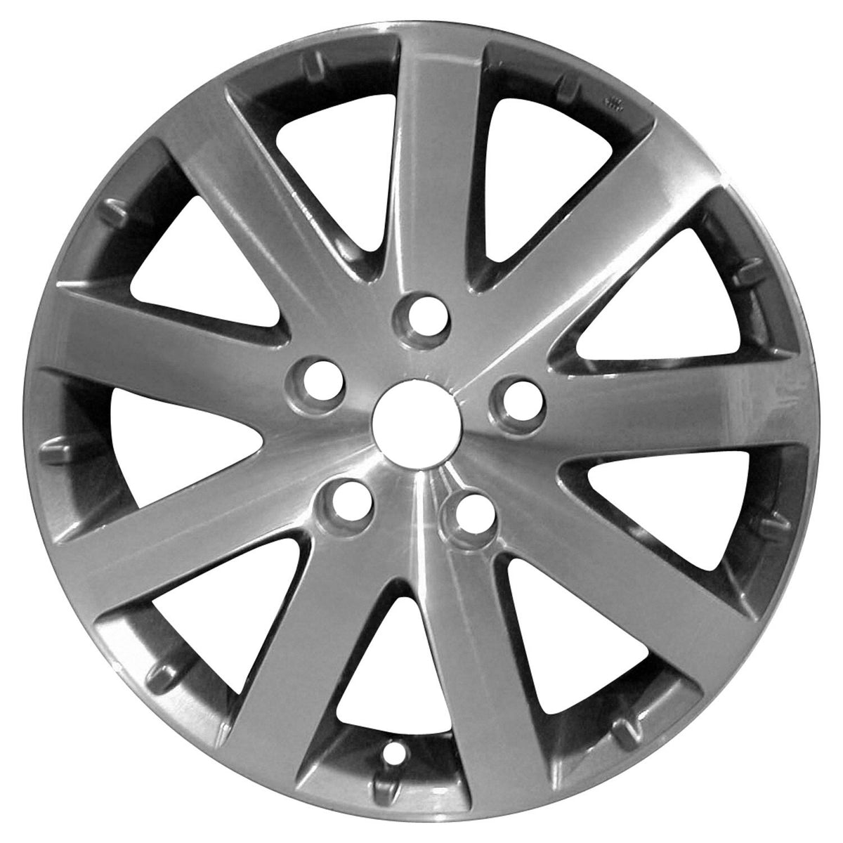 17" x 6.5" Chrysler Town & Country 2008 2009 OEM Wheel Rim Hyper Silver 02332