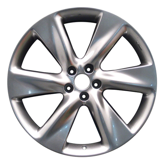 21" x 9.5" Infiniti Qx70 2014 2015 2016 2017 OEM Wheel Rim Hyper Silver 73715