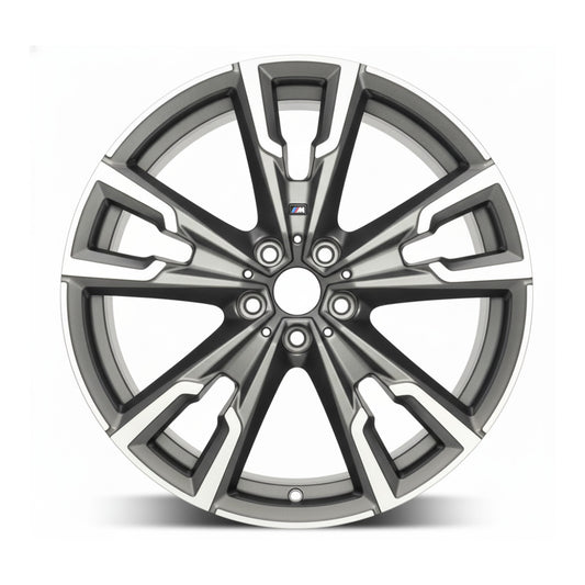 BMW X1 X2 2019 2020 21 2022 86576 95077 OEM wheel rim 20 x 8 CNC Med Char Matte