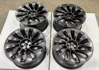 Set 21x9.5 Tesla Model Y Uberturbine 2020-2025 OEM Wheel Rim Non-Staggered Satin photo 6