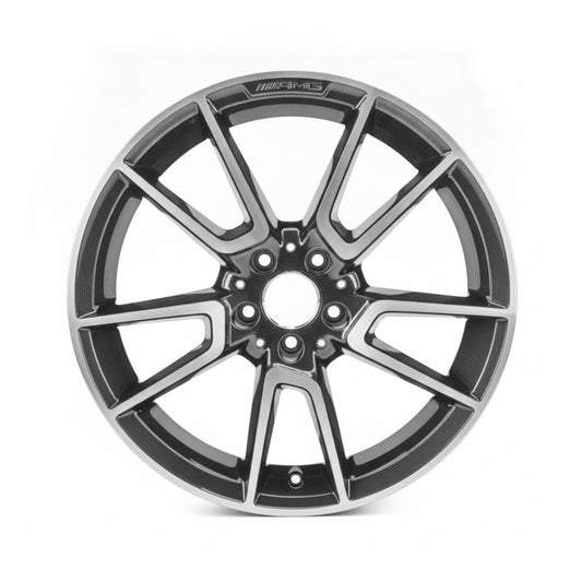 Mercedes C300 19 20 21 22 23 85687 aluminum OEM rim 19 x 7.5 CNC Black FRONT