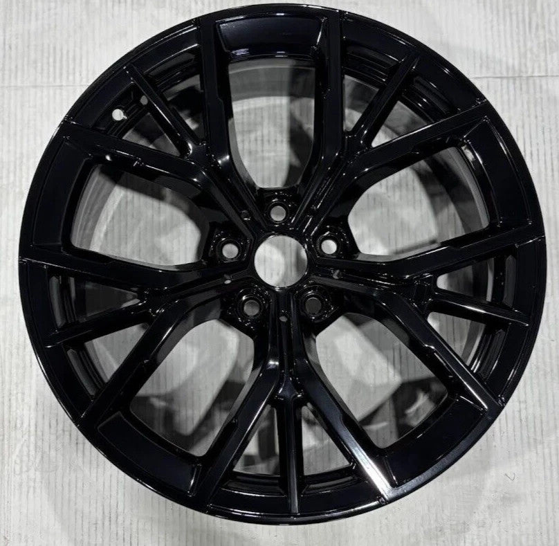 BMW M850i 840i 19 20 21 22 23 24 86248 aluminum OEM rim 19 x 9 REAR GLOSS BLACK