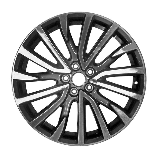19" x 8" Lincoln Continental 2017 Factory OEM Wheel Rim Machined Charcoal 10090
