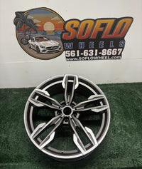 21" x 8.5" FRONT BMW X3 X4 2018-2024 Factory OEM Wheel Rim 86364 CNC Charcoal photo 2