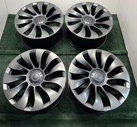 Set 21x9.5 Tesla Model Y Uberturbine 2020-2025 OEM Wheel Rim Non-Staggered Satin photo 1