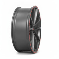 Chevrolet Corvette 2012 5538 OEM wheel rim 19 x 10 Black w/ Red Lip FRONT photo 5
