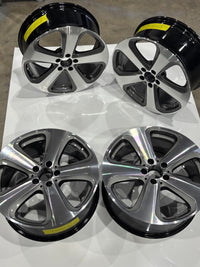 SET 19x8 Mercedes GLC350e GLC300 2016- 2023 OEM Wheel Rim A2534011000 Charcoal photo 5