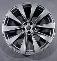 Charcoal 22 x 9 Alloy FRONT Factory OEM Wheel Rim 2022 2023 Tesla Model X 95349 photo 2