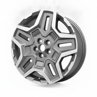 Hyundai Santa Fe 21 22 23 71007 aluminum OEM wheel rim 19 x 7.5 CNC Charcoal photo 3