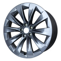 19x8 Tesla Model S Slipstream 2016 2017 2018 2019 2020 OEM Wheel Rim 10593373285 photo 2