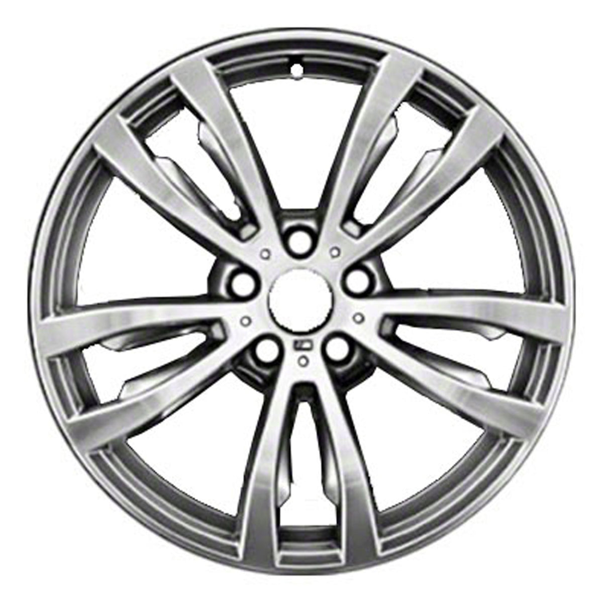 20" x 10" BMW X6 2015 2016 Front Factory OEM Wheel Rim Machined Charcoal 86053