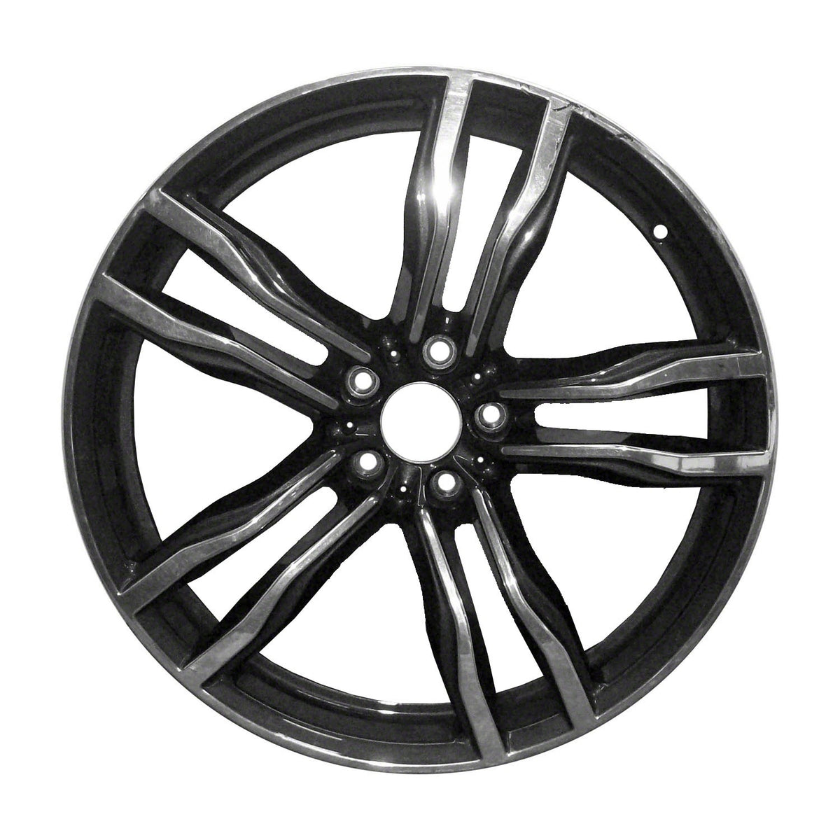 21" x 11.5" BMW X6 2016 2017 2018 2019 Rear OEM Wheel Rim Polish Charcoal 86195