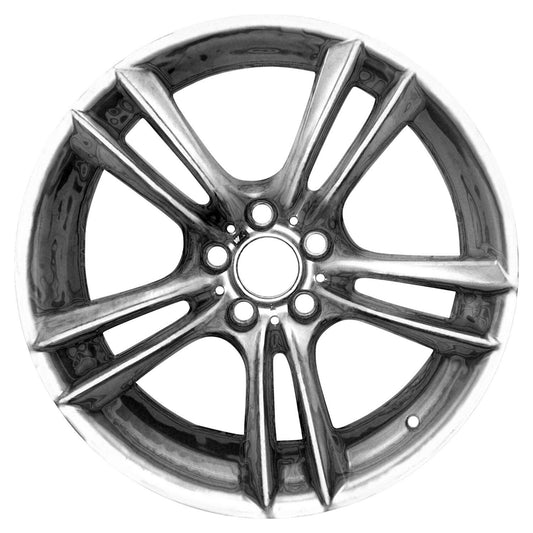 20" x 10" BMW 5 Series Gran Turismo 2010 Rear Factory OEM Wheel Rim Chrome 71380