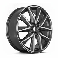 Mazda CX5 2017 2018 64247 OEM wheel rim 19 x 7 CNC Dark Bluish Charcoal Metallic photo 2