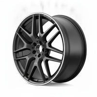 Mercedes GLE63 AMG 16 17 18 85498 OEM wheel rim 22 x 10 Black Flange FRONT photo 3