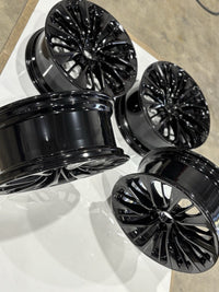Set 20"x8.5" Lexus LS500 LS500h 2018-2024 Factory OEM Wheels Rim 74370 Gloss BLK photo 5