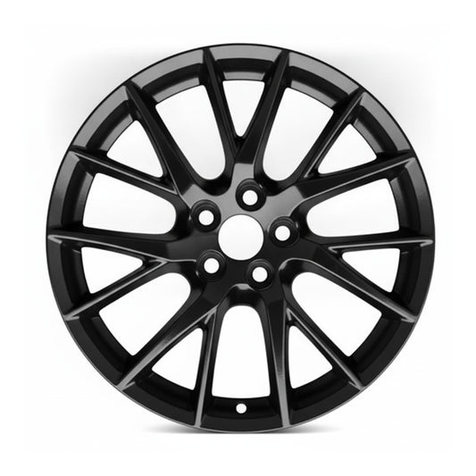 Infiniti Q60 2015 73743 aluminum OEM rim 19 x 8.5 Gloss Black FRONT