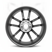 Chevrolet Corvette 2012 5538 OEM wheel rim 19 x 10 Black w/ Red Lip FRONT photo 4