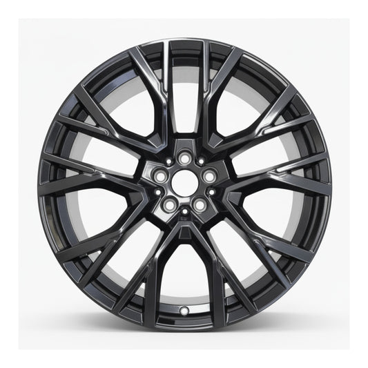 BMW X5 X6 20 21 22 23 24 25 86243 96700 OEM wheel rim 22 x 11.5 Rear Black