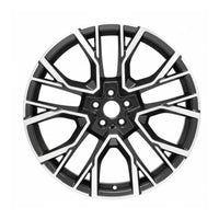 BMW X5 X5M 20 - 25 86244 96699 aluminum OEM wheel rim 21 x 10.5 CNC Black Front photo 1