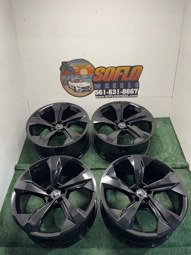 Set 22" x 10" Audi Q7 SQ7 2020 2021 2022 2023 2024 Factory OEM Wheel Rim 12056