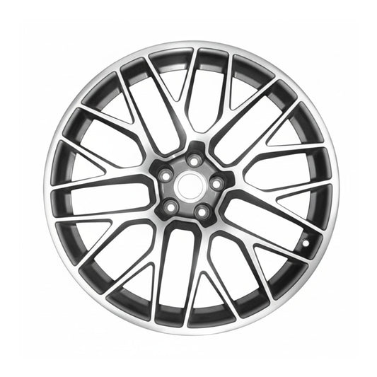 Porsche Macan 2015 2016 2017 2018 67470 OEM wheel rim 20 x 9 CNC Charcoal FRONT