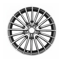 Mercedes S500 S580 21 22 23 24 25 65605 aluminum OEM rim 21 x 9 CNC Black FRONT photo 1