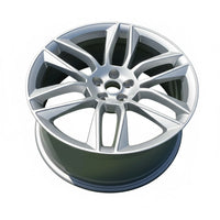 20" x 10" Rear Jaguar F-Type Gyrodyne 2014-2024 OEM Wheel Rim T2R36432 Silver photo 2