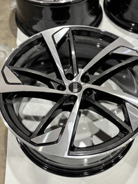 Set 22x10 Audi SQ7 2023 2024 Factory Wheels Rims Machined Charcoal 4M0601025DN photo 3