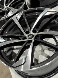 Set 22x10 Audi SQ7 2023 2024 Factory Wheels Rims Machined Charcoal 4M0601025DN photo 7