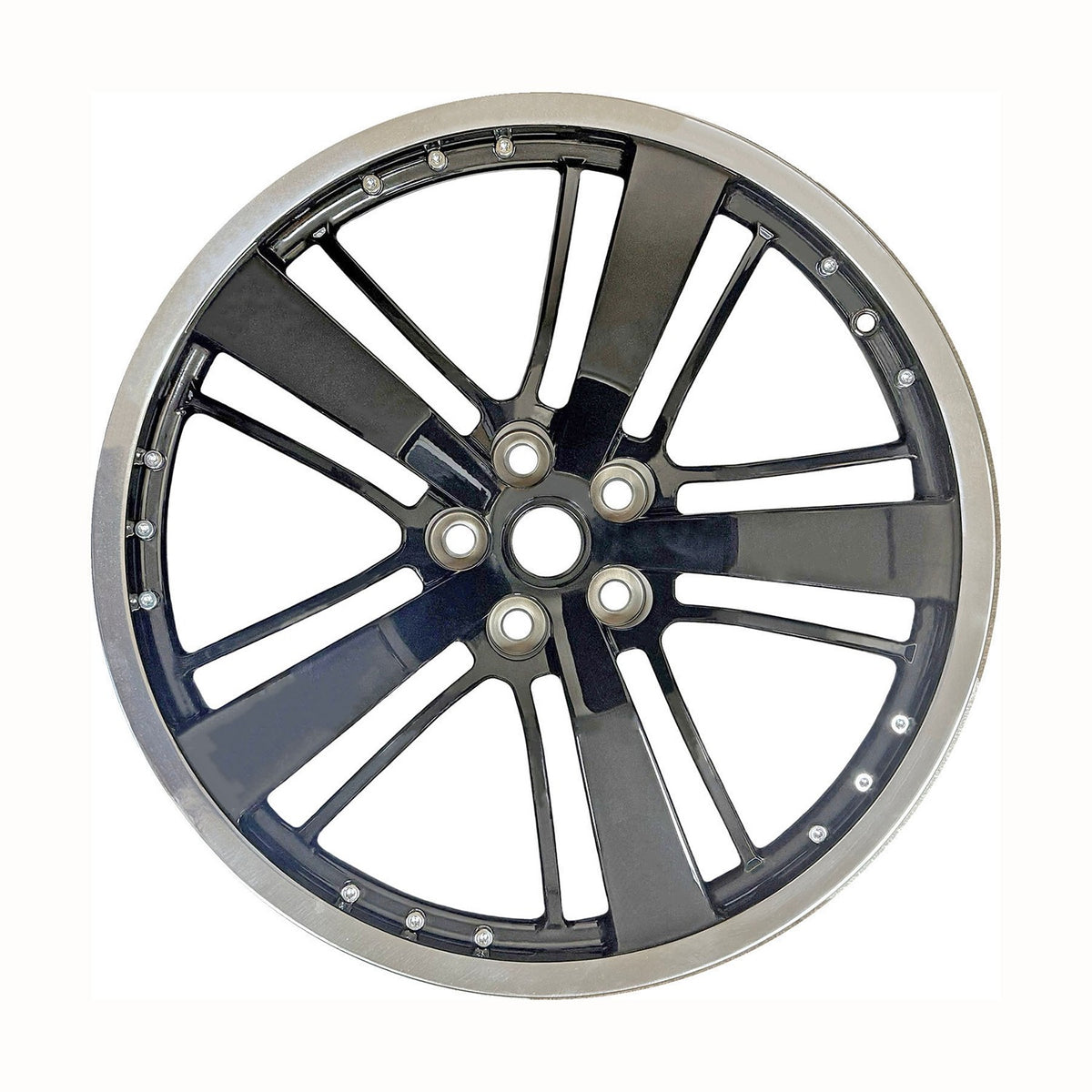 21"x8.5" Chevrolet Camaro 10 11 Front OEM Wheel Rim Polished Black Flange 05467