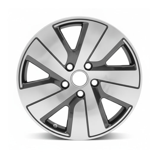 Porsche Taycan 20 21 22 23 24 66151 OEM wheel rim 19 x 10 Polished Black REAR