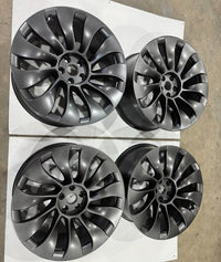 Staggered Set 21" Tesla Model Y Uberturbine 2020-2025 OEM Wheels Rims photo 7