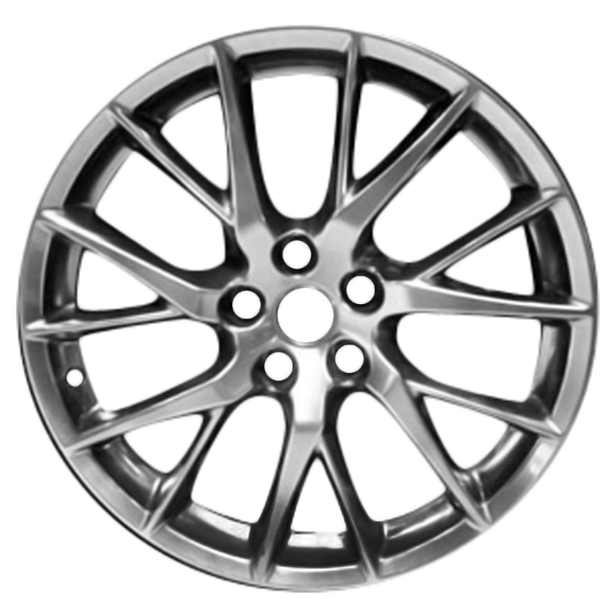 19" x 9" Infiniti G37 Coupe 2011 2012 Rear OEM Wheel Rim Hyper Silver 73744