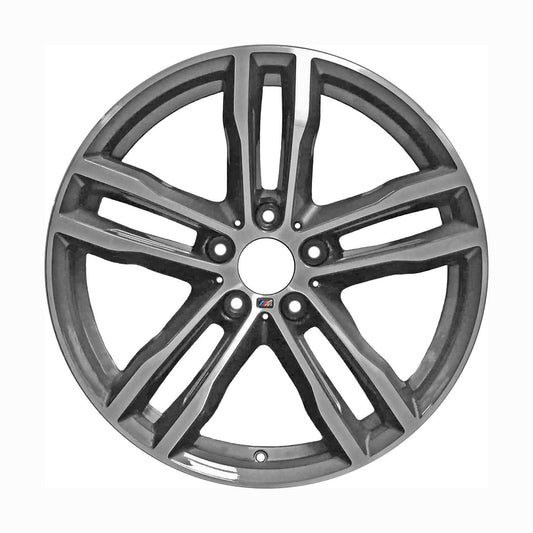 19" x 8" BMW 440i 2017 2018 Front Factory OEM Wheel Rim Machined Charcoal 86568