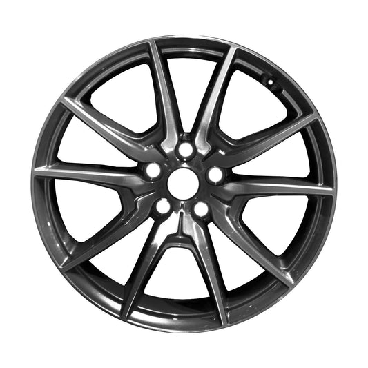 19" x 8.5" Genesis G70 2019 2020 Rear Factory OEM Wheel Rim Machined Gray 70962