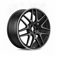 Mercedes GLE63 AMG 16 17 18 85498 OEM wheel rim 22 x 10 Black Flange FRONT photo 2