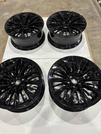 Set 20"x8.5" Lexus LS500 LS500h 2018-2024 Factory OEM Wheels Rim 74370 Gloss BLK photo 1
