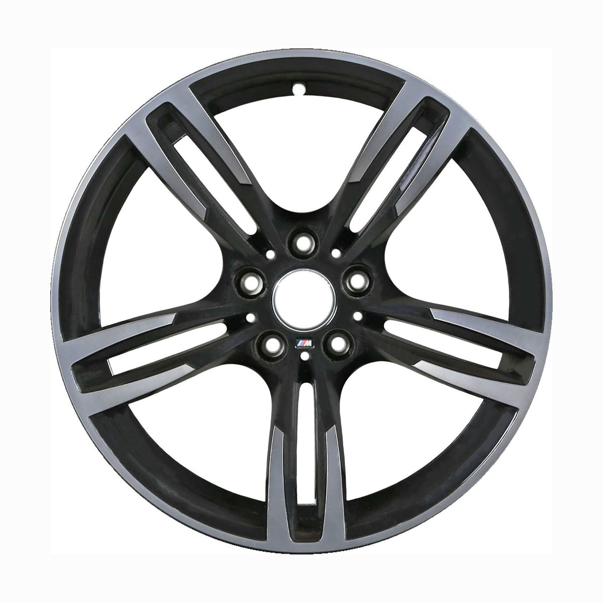 19" x 10" BMW M4 2015 2016 2017 Rear Factory OEM Wheel Rim Machined Black 86095