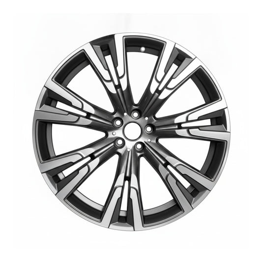 BMW X7 19 20 21 22 23 24 25 26 86541 OEM rim 22 x 10.5 CNC Charcoal REAR