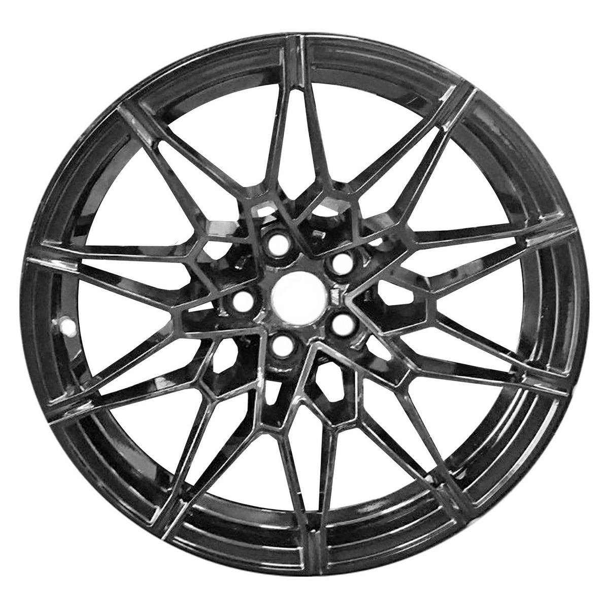 19" x 9.5" BMW M4 2021 2022 2023 2024 Front Factory OEM Wheel Gloss Black 86608