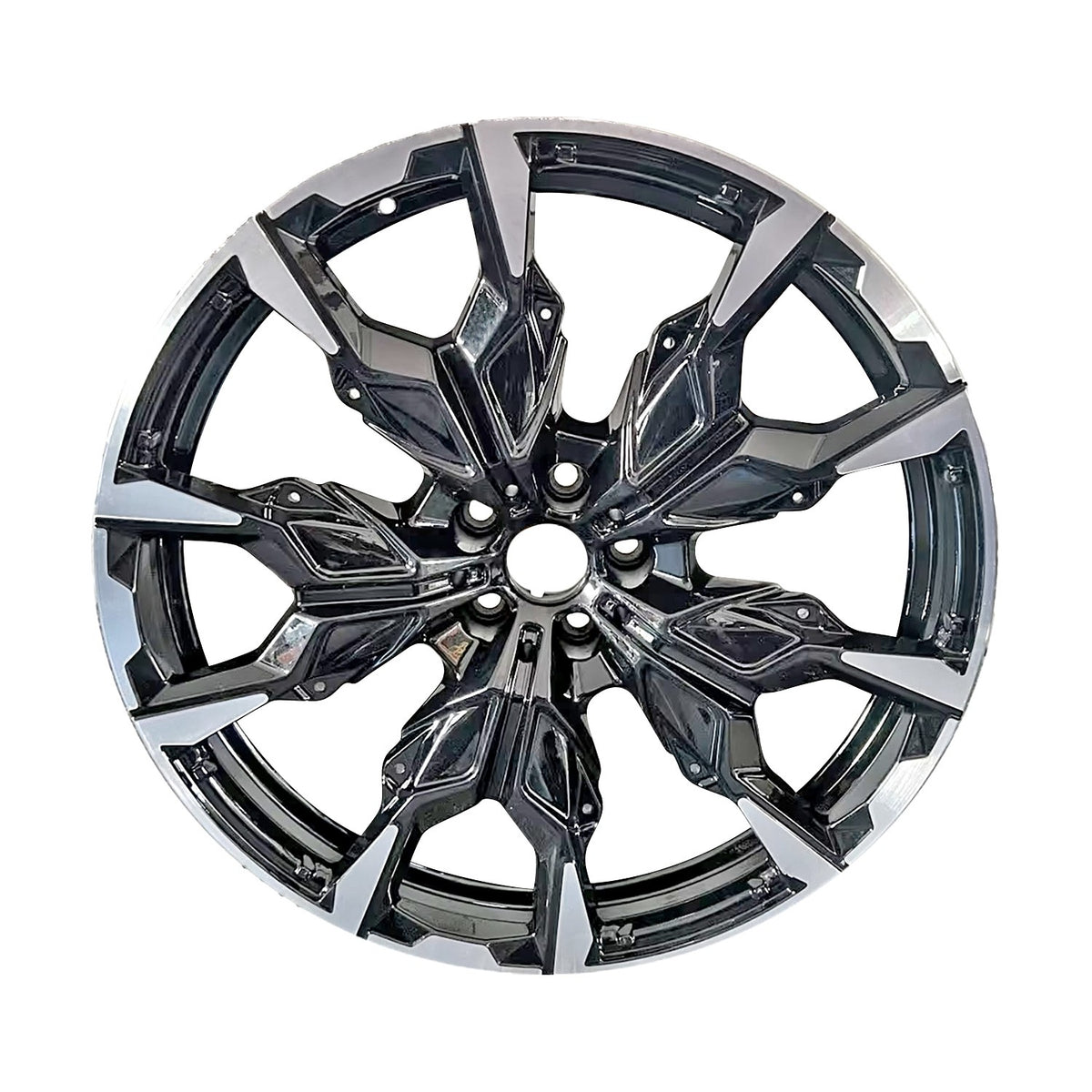 21" x 8.5" BMW I5 2024 2025 Front Factory OEM Wheel Rim Machined Black 86990
