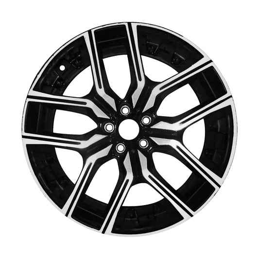 20" x 9" BMW I7 2023 2024 2025 Front Factory OEM Wheel Rim Machined Black 71530