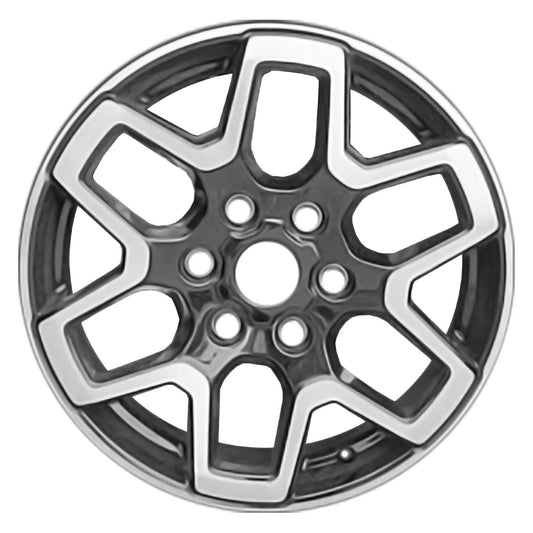 18" x 7.5" Ford Bronco 2021 2022 2023 Factory OEM Wheel Rim Machined Black 10389