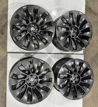 Staggered Set 21" Tesla Model Y Uberturbine 2020-2025 OEM Wheels Rims photo 9